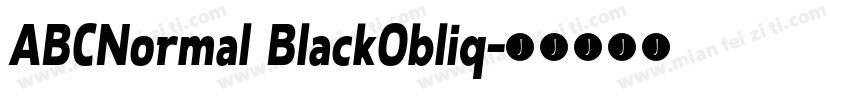 ABCNormal BlackObliq字体转换